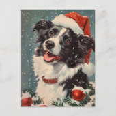 Border Collie Christmas Briefkaart (Voorkant)