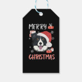 Border Collie Christmas Cadeaulabel (Voorkant)
