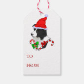 Border Collie Christmas Cadeaulabel (Voorkant)