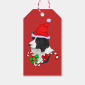 Border Collie Christmas Cadeaulabel (Achterkant)