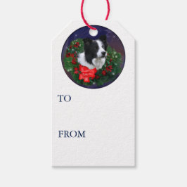 Border Collie Christmas Cadeaulabel