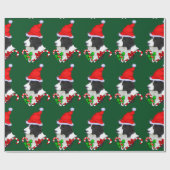 Border Collie Christmas Cadeaupapier (Vlak)