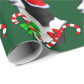 Border Collie Christmas Cadeaupapier (Rol Hoek)