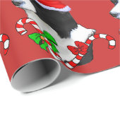 Border Collie Christmas Cadeaupapier (Rol Hoek)