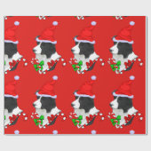 Border Collie Christmas Cadeaupapier (Vlak)