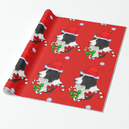 Border Collie Christmas Cadeaupapier
