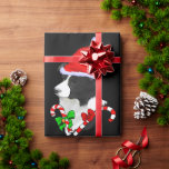 Border Collie Christmas Cadeaupapier<br><div class="desc">Prachtige cadeaus wachten op dit verbluffende randpapier voor Collie Kerstmis. Geschenken die bijna te  zijn om te openen!</div>