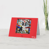 Border Collie Christmas Cookie Card Kaart (Achterkant)