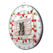 Border Collie Christmas Dartbord (Voorkant Rechts)