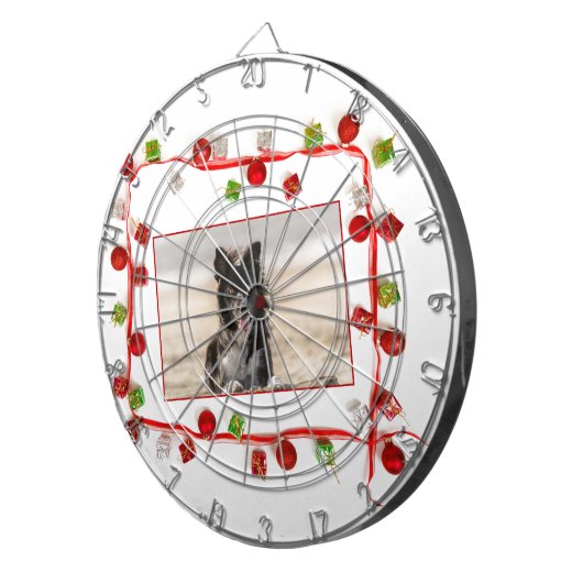 Border Collie Christmas Dartbord (Voorkant Rechts)
