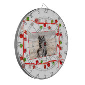Border Collie Christmas Dartbord (Voorkant Links)