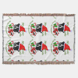 Border Collie Christmas Deken