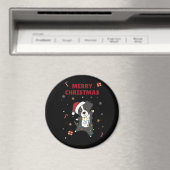 Border Collie Christmas Dog Winter Animals Dogs Magneet (Insitu (Vaatwasser))