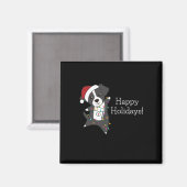 Border Collie Christmas Dog Winter Animals Dogs Magneet (Voorkant / Achterkant)