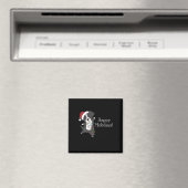 Border Collie Christmas Dog Winter Animals Dogs Magneet (Insitu (Vaatwasser))
