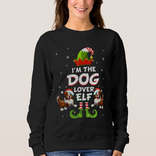 Border Collie Christmas I'm The Dog Elf Trui (Voorkant)