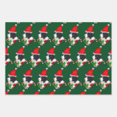 Border Collie Christmas Inpakpapier Vel (Voorkant)