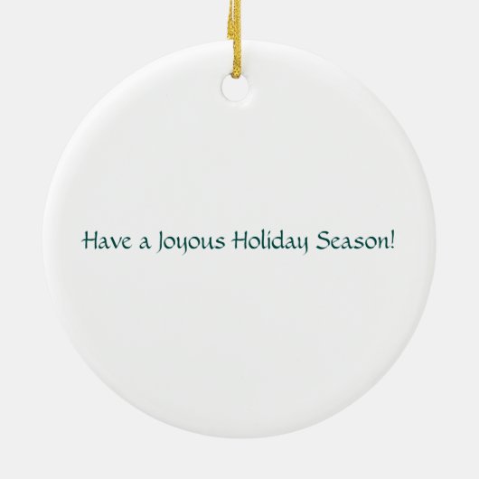 Border Collie Christmas Keramisch Ornament (Achterkant)