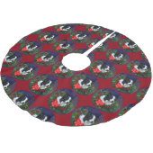 Border Collie Christmas Kerstboom Rok (Gekanteld)