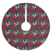 Border Collie Christmas Kerstboom Rok (Voorkant)