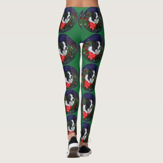 Border Collie Christmas Leggings (Achterkant)