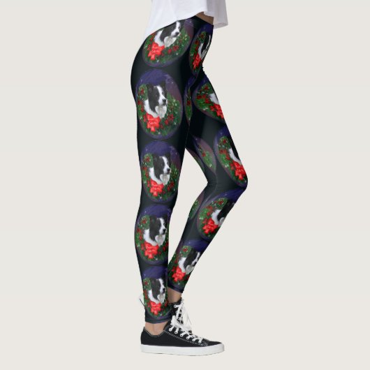 Border Collie Christmas Leggings (Rechts)