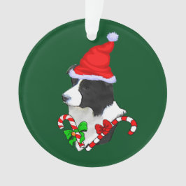 Border Collie Christmas Ornament