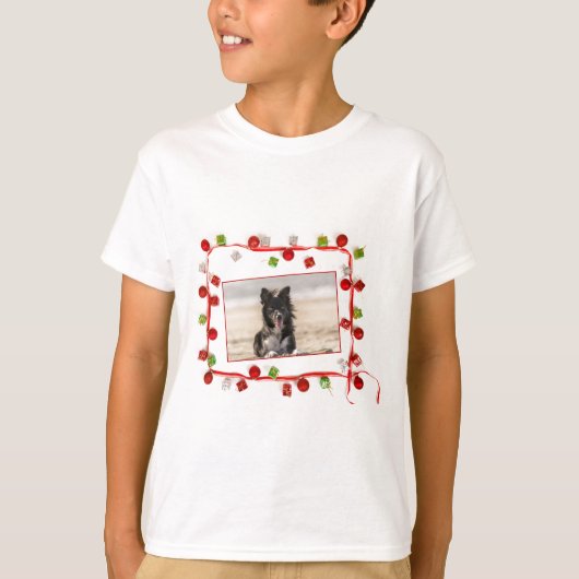 Border Collie Christmas T-shirt (Voorkant)