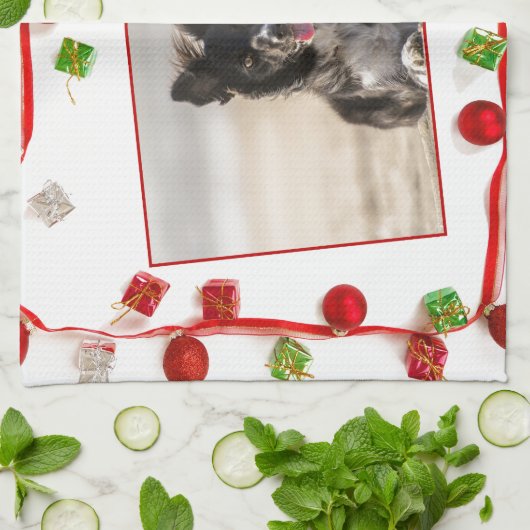 Border Collie Christmas Theedoek (Gevouwen)