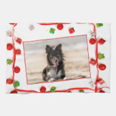 Border Collie Christmas Theedoek (Horizontaal)