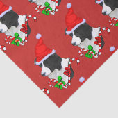 Border Collie Christmas Tissuepapier (Detail)