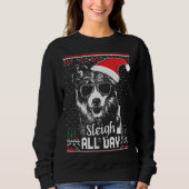 Border Collie Christmas Trui (Voorkant)