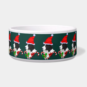 Border Collie Christmas Voerbakje
