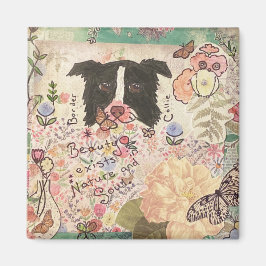 Border Collie Collage Magneet