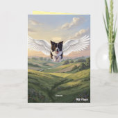 Border Collie condoleancekaart Kaart (Achterkant)