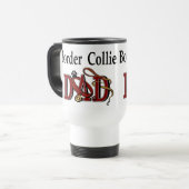 Border Collie Dad Gifts Reisbeker (Voorkant links)