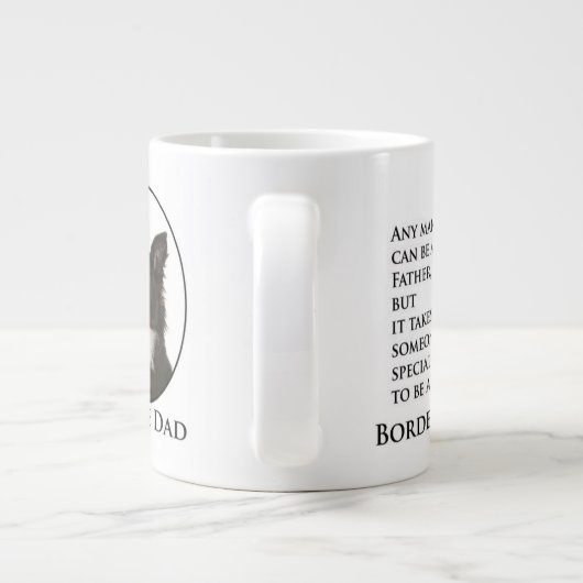 Border Collie Dad Jumbo Mok (Achterkant)