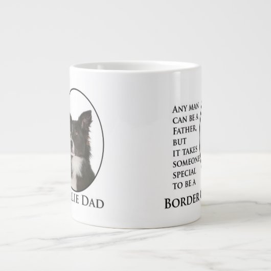 Border Collie Dad Jumbo Mok (Voorkant)