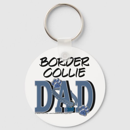 Border Collie DAD Sleutelhanger (Voorkant)
