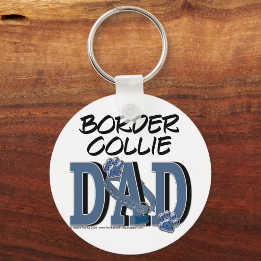 Border Collie DAD Sleutelhanger (Voorkant)