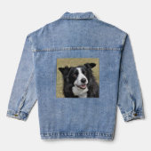 Border Collie Denim Jacket (Achterkant)