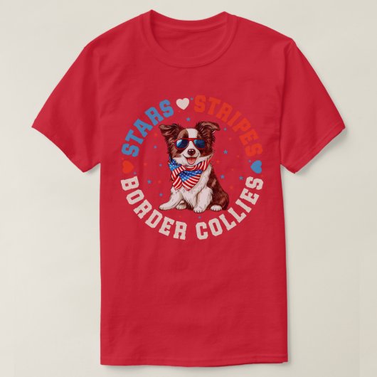 Border Collie Dog 1 T-shirt (Design voorkant)