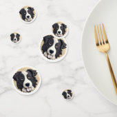 Border Collie Dog 3D geïnspireerd Confetti (Groep)