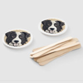 Border Collie Dog 3D geïnspireerd Handwaaier (Niet-gemonteerd)