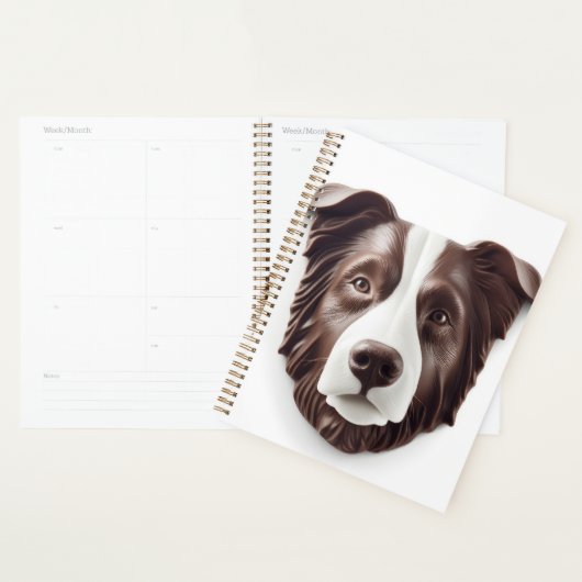Border Collie Dog 3D geïnspireerd Planner (Display)