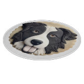 Border Collie Dog 3D geïnspireerd Snijplank (Hoek)