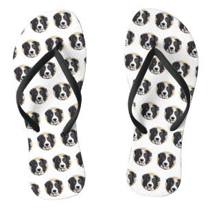 Border Collie Dog 3D geïnspireerd Teenslippers