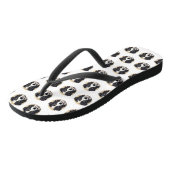 Border Collie Dog 3D geïnspireerd Teenslippers (Schuin)