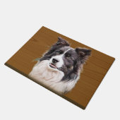 Border Collie Dog Animal Deurmat (Schuin)