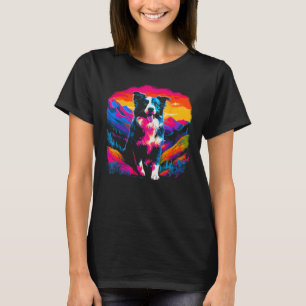 Border Collie Dog Artist T-shirt
